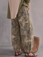 Vintage Art Comfortable Fabrics Contrasting Camouflage Pants