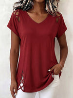 Cozy Boho Cut-out Cotton Top